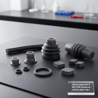 Shore Hardness A 64 Percent CPE Elastomer Cas No 63231 66 3 Material for Automotive Electrical and Mechanical Components