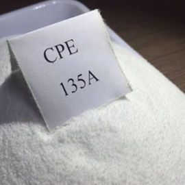CPE 135A معدل تأثير البولي إيثيلين المكلور CPE CAS 63231-66-3 مسحوق أبيض